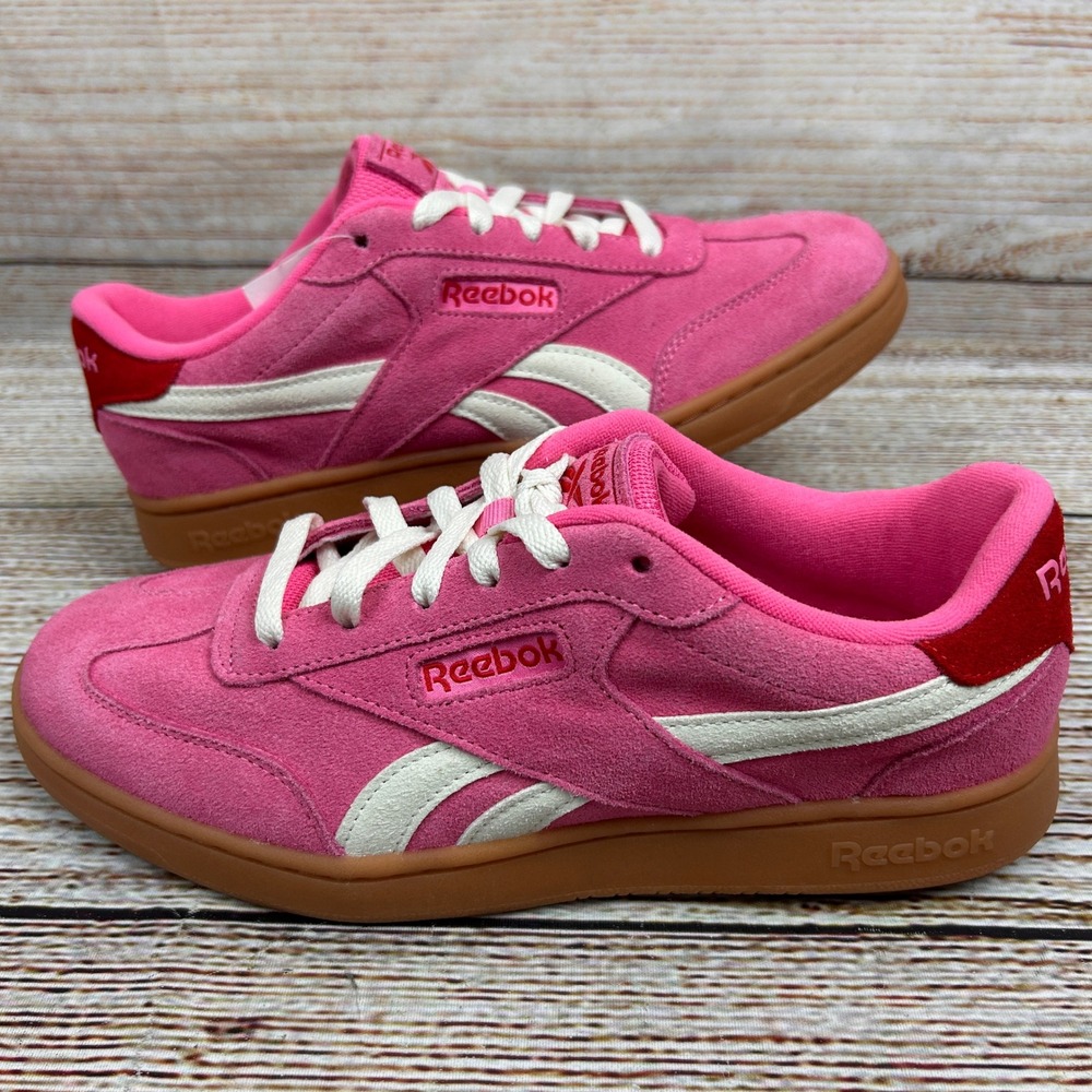 Reebok Club C Revenge Pink Suede Gum Sole Sneakers Womens 8.5 NEW